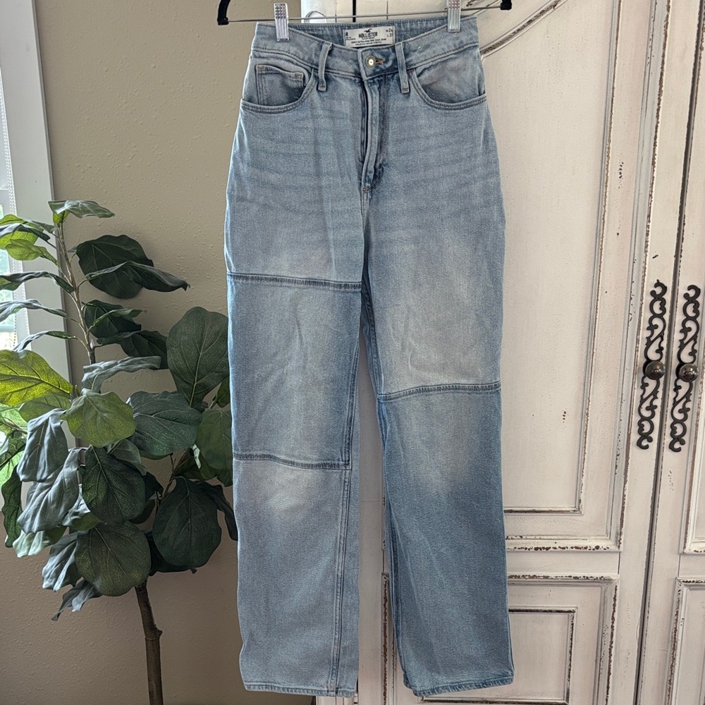 Hollister Women's Sz 24 Curvy Ultra High Rise Dad Jean Vintage Stretch Denim